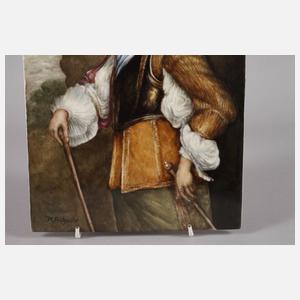 Bildplatte Portrait Prinz Wilhelm II. von Nassau-Oranien