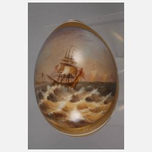 Großes Osterei mit Marinemalerei