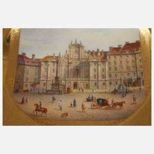 Wahliss Wien Ansichtenteller "Am Hof in Wien"