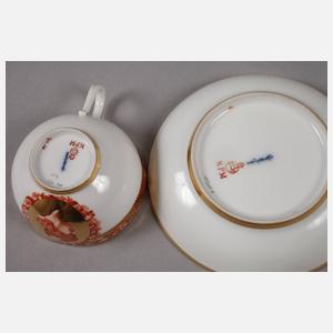 KPM Berlin Mokkatasse mit Camaieumalerei