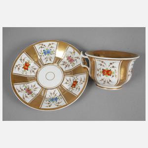 KPM/Schumann Berlin Sammeltasse Blumenmalerei