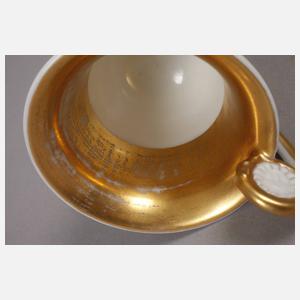 KPM Berlin Vitrinentasse Blumenmalerei