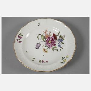 Frankenthal Suppenteller Blumenmalerei