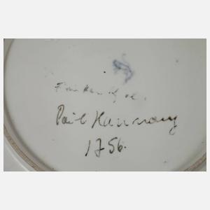 Frankenthal Suppenteller Blumenmalerei