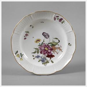 Frankenthal Suppenteller Blumenmalerei