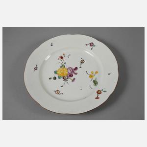Frankenthal Speiseteller Blumenmalerei