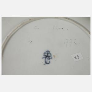 Frankenthal Speiseteller Blumenmalerei