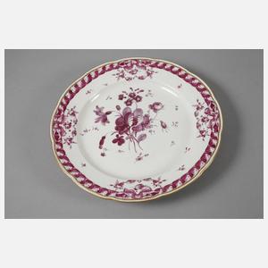Frankenthal Speiseteller Purpurmalerei