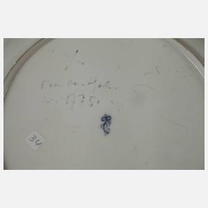 Frankenthal Speiseteller Purpurmalerei