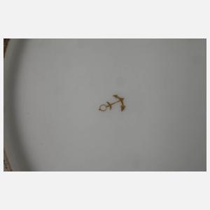 Frankreich Zierteller mit Vogeldekor