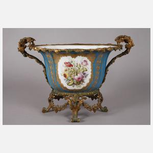 Frankreich prunkvolle Jardiniere mit Bronzemontur