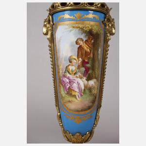 Frankreich Paar prunkvolle Potpourri-Deckelvasen