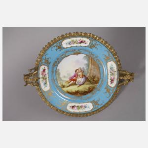 Frankreich prunkvoller Tafelaufsatz mit Bronzemontur