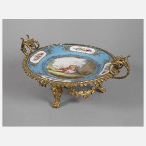 Frankreich prunkvoller Tafelaufsatz mit Bronzemontur