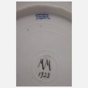 Kopenhagen sechs Speiseteller mit Vogelmotiven