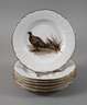 Kopenhagen sechs Speiseteller mit Vogelmotiven