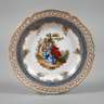 KPM Berlin kleiner Zierteller mit Watteaumalerei