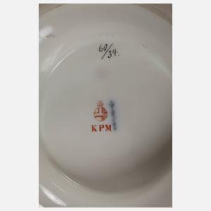 KPM Berlin Durchbruchschale Früchtemalerei