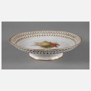 KPM Berlin Durchbruchschale Früchtemalerei