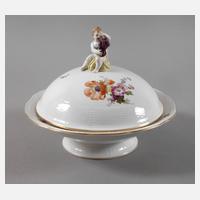 KPM Berlin runde Deckelschüssel "Blumen und Insekten"111