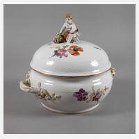 KPM Berlin große Deckelterrine "Blumen und Insekten"111