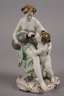 KPM Berlin Bacchantin mit Weinschlauch und Knabe