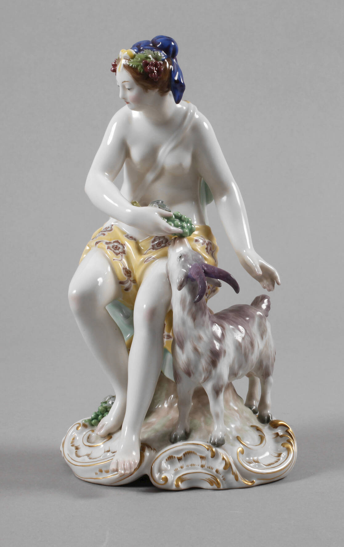 KPM Berlin Bacchantin mit Ziege