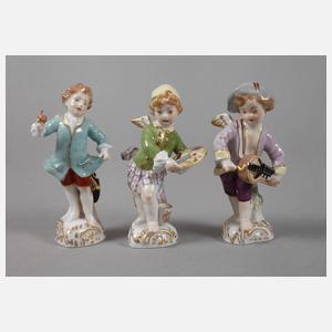 KPM Berlin drei verkleidete Amoretten