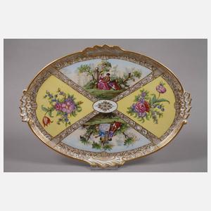 Meißen Teichert Solitär Watteaumalerei