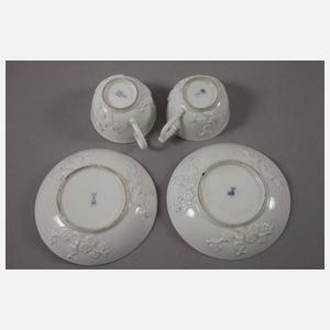 Meissen barockes Restservice Reliefdekor