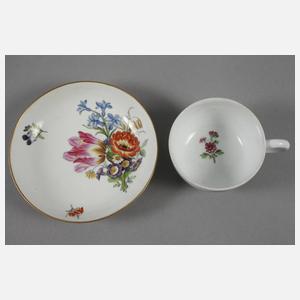 Meissen Tasse und Untertasse Marcolinizeit