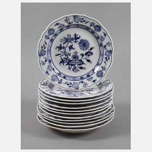 Meisssen Konvolut Speiseteller "Zwiebelmuster"