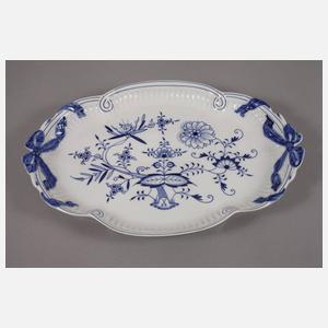 Meissen Schleifenplatte "Zwiebelmuster"