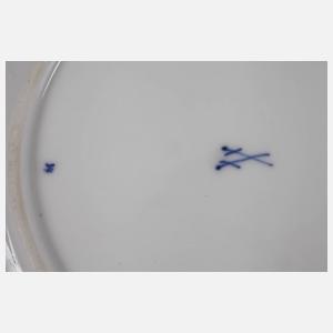 Meissen Durchbruchteller "Zwiebelmuster, goldschattiert"