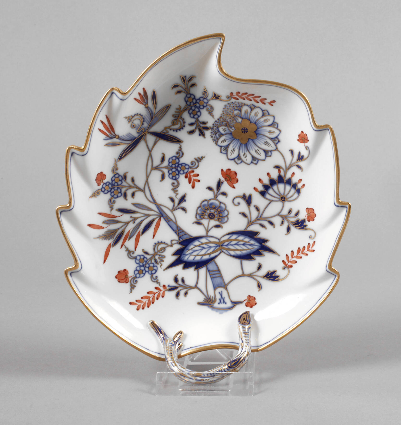 Meissen Blattschale "Zwiebelmuster"