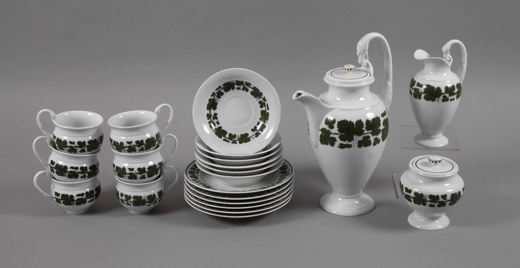 Meissen Kaffeeservice Weinlaubdekor