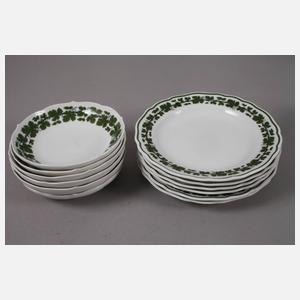 Meissen Frühstückservice Weinlaubdekor