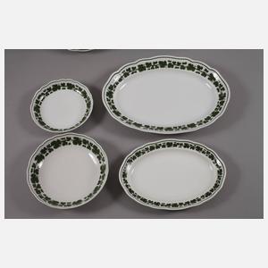 Meissen Speiseservice-Konvolut Weinlaubdekor