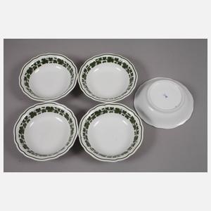 Meissen Speiseservice-Konvolut Weinlaubdekor