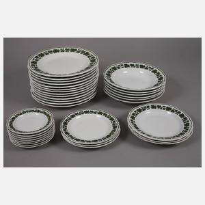 Meissen Speiseservice-Konvolut Weinlaubdekor