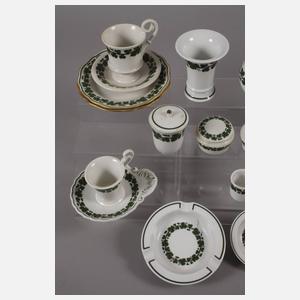 Meissen Konvolut Weinlaubdekor