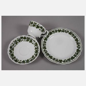 Meissen Konvolut Weinlaubdekor