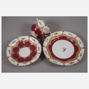 Meissen Prunkgedeck "B-Form"
