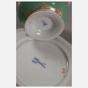Meissen Mokkatasse mit Untertasse "B-Form"