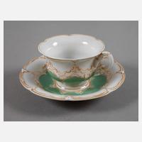 Meissen Mokkatasse mit Untertasse "B-Form"111