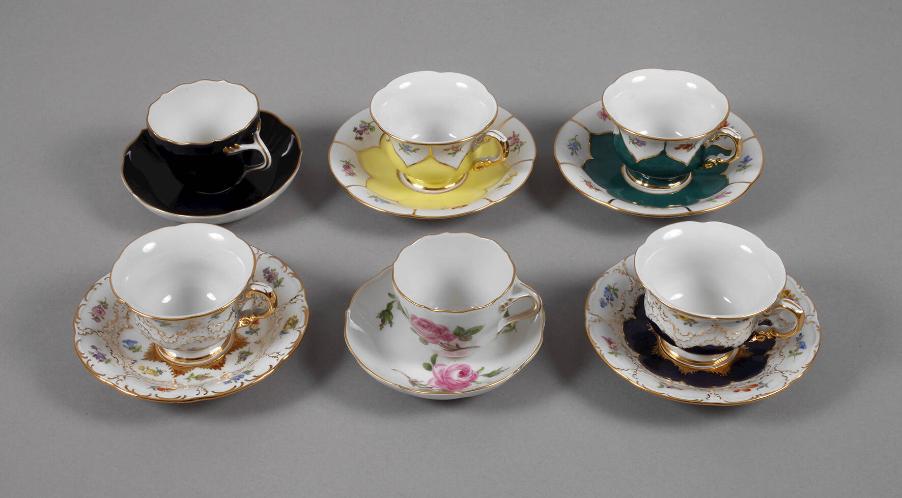Meissen Konvolut Mokkatassen