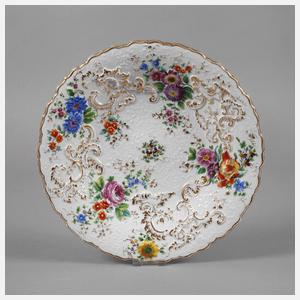Meissen Prunkteller Biedermeier