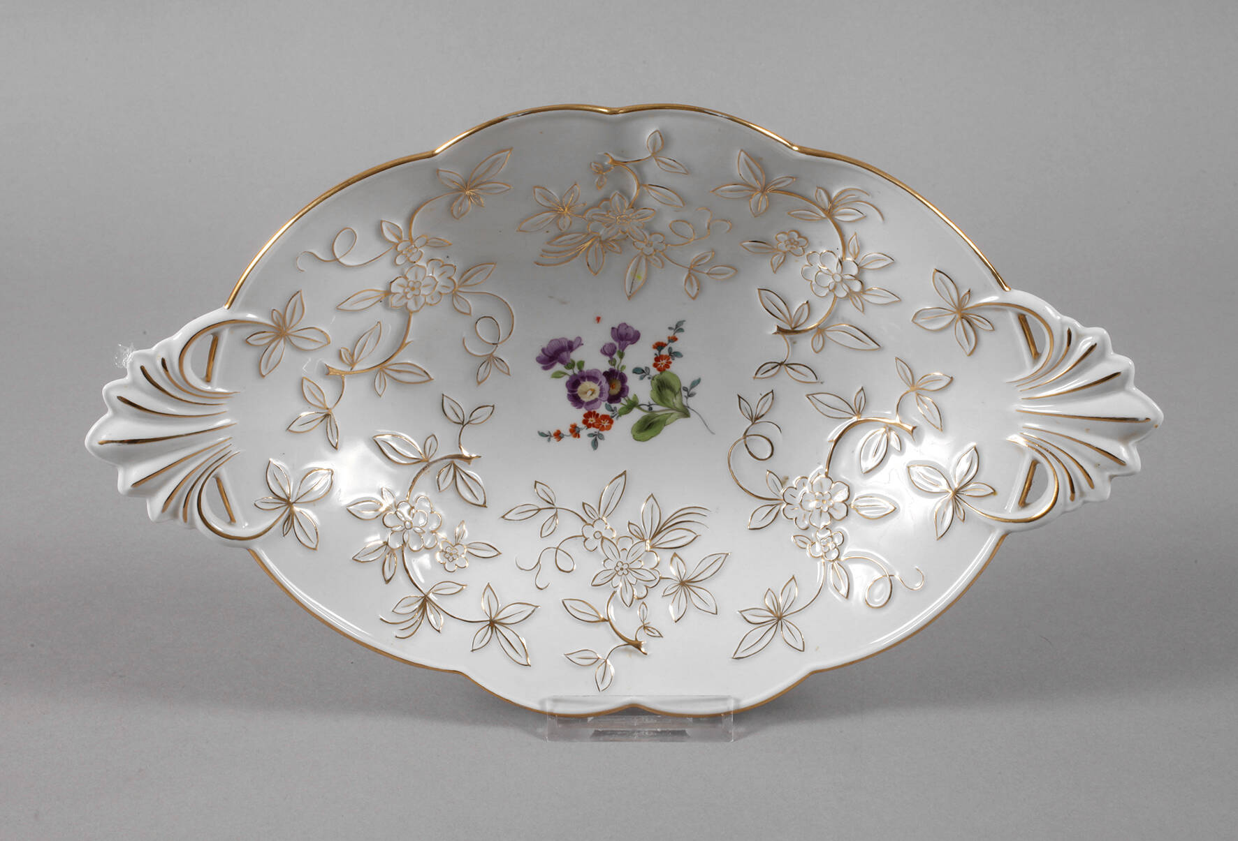 Meissen ovale Prunkschale
