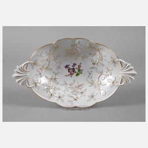 Meissen ovale Prunkschale