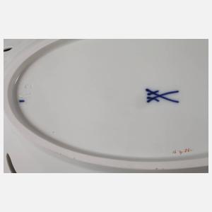 Meissen ovale Prunkschale "Blumenbukett"